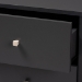 Baxton Studio Savino Mid-Century Modern Dark Grey and Oak Finished Wood Wine Cabinet - BSOSEWC16003WI-Dark Grey/Hana Oak