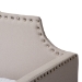 Baxton Studio Ally Modern and Contemporary Beige Fabric Upholstered Twin Size Sofa Daybed with Roll Out Trundle Guest Bed - BSOAlly-Beige-Daybed