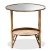 Baxton Studio Tamsin Modern and Contemporary Antique Gold Finished Metal and Mirrored Glass Accent Table with Tray Shelf - BSOHE17T115-ET