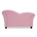 Baxton Studio Felice Modern and Contemporary Pink Faux Leather Kids 2-Seater Loveseat - BSOLD2192-Pink-LS