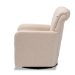 Baxton Studio Rayner Modern and Contemporary Beige Fabric Upholstered Swivel Chair - BSOTSF7715-Beige-CC
