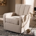 Baxton Studio Rayner Modern and Contemporary Beige Fabric Upholstered Swivel Chair - BSOTSF7715-Beige-CC