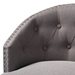Baxton Studio Theron Transitional Gray Fabric Upholstered Wood Swivel Bar Stool Set of 2 - BSOBBT5210B-Grey-BS