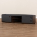 Baxton Studio Rikke Modern and Contemporary Two-Tone Gray and Walnut Finished Wood 2-Drawer TV Stand - BSOBR3TV313-Columbia/Dark Grey-TV