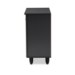 Baxton Studio Winda Modern and Contemporary Dark Gray 2-Door Wooden Entryway Shoe Storage Cabinet - BSOSC864572 B-Dark Grey-Shoe Cabinet
