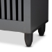 Baxton Studio Fernanda Modern and Contemporary Dark Gray 4-Door Wooden Entryway Shoe Storage Cabinet - BSOSC864574 A-Dark Grey-Shoe Cabinet