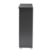 Baxton Studio Adalwin Modern and Contemporary Dark Gray 3-Door Wooden Entryway Shoe Storage Cabinet - BSOSC863533M-Dark Grey-Shoe Cabinet