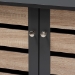 Baxton Studio Gisela Modern and Contemporary Two-Tone Oak and Dark Gray 2-Door Shoe Storage Cabinet - BSOSC865512M-Sonama Oak/Dark Grey-Shoe Cabinet