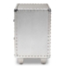 Baxton Studio Davet French Industrial Silver Metal 2-Drawer End Table - BSOJY17B170-Silver-ET