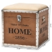 Baxton Studio Violetta Vintage Industrial Beige Fabric Upholstered Wood Storage Trunk Ottoman - BSODSG17A102-Beige-Ottoman