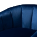 Baxton Studio Tomasso Glam Royal Blue Velvet Fabric Upholstered Gold-Finished Lounge Chair - BSOTSF7707-Dark Royal Blue/Gold-CC