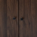 Baxton Studio Rossin Modern and Contemporary Walnut Brown Finished 2-Door Wood Entryway Shoe Storage Cabinet with Open Shelf - BSOATSC1614-Columbia-Shoe Cabinet