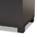 Baxton Studio Marine Modern and Contemporary Two-Tone Wenge and Black Finished 2-Door Wood Entryway Shoe Storage Cabinet - BSOSESC294-Wenge-Shoe Cabinet