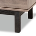 Baxton Studio Arend Modern and Contemporary Two-Tone Oak Brown and Black Wood 1-Drawer Coffee Table - BSOMH2156-Safari Oak/Ebony-CT