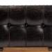 Baxton Studio Marelli Rustic Dark Brown Faux Leather Upholstered 2-Piece Wood Storage Trunk Ottoman Set - BSOJY17A053-Dark Brown-2PC Ottoman Set