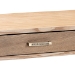 Baxton Studio Lafoy Modern and Contemporary Natural Brown Finished Wood and Gold Finished 2-Drawer Console Table - BSOFJ2A034-Light Brown-Console