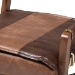 Baxton Studio Rovelyn Rustic Brown Faux Leather Upholstered Walnut Finished Wood Lounge Chair - BSORovelyn-Dark Brown/Walnut-CC