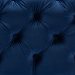 Baxton Studio Avara Glam and Luxe Royal Blue Velvet Fabric Upholstered Gold Finished Button Tufted Ottoman - BSOTSFOT029-Dark Royal Blue/Gold-Otto