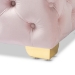 Baxton Studio Avara Glam and Luxe Light Pink Velvet Fabric Upholstered Gold Finished Button Tufted Ottoman - BSOTSFOT029-Light Pink/Gold-Otto