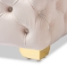 Baxton Studio Avara Glam and Luxe Light Beige Velvet Fabric Upholstered Gold Finished Button Tufted Ottoman - BSOTSFOT029-Light Beige/Gold-Otto