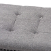 Baxton Studio Perret Modern and Contemporary Gray Linen Fabric Upholstered Oak Brown Finished Wood Bench - BSOTSF7739-Grey/Natural Oak-Bench