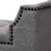 Baxton Studio Perret Modern and Contemporary Gray Linen Fabric Upholstered Oak Brown Finished Wood Bench - BSOTSF7739-Grey/Natural Oak-Bench