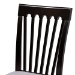 Baxton Studio Minette Modern and Contemporary Gray Fabric Upholstered Espresso Brown Finished Wood Dining Chair Set of 4 - BSORH319C-Grey/Dark Brown-DC-4PK