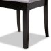 Baxton Studio Minette Modern and Contemporary Gray Fabric Upholstered Espresso Brown Finished Wood Dining Chair Set of 4 - BSORH319C-Grey/Dark Brown-DC-4PK