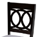 Baxton Studio Lenoir Modern and Contemporary Gray Fabric Upholstered Espresso Brown Finished Wood Dining Chair Set of 4 - BSORH315C-Grey/Dark Brown-DC-4PK