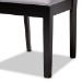 Baxton Studio Lenoir Modern and Contemporary Gray Fabric Upholstered Espresso Brown Finished Wood Dining Chair Set of 4 - BSORH315C-Grey/Dark Brown-DC-4PK