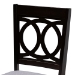 Baxton Studio Lenoir Modern and Contemporary Gray Fabric Upholstered Espresso Brown Finished Wood 5-Piece Dining Set - BSORH315C-Grey/Dark Brown-5PC Dining Set