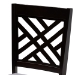 Baxton Studio Caron Modern and Contemporary Gray Fabric Upholstered Espresso Brown Finished Wood Dining Chair Set of 4 - BSORH317C-Grey/Dark Brown-DC-4PK
