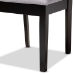 Baxton Studio Caron Modern and Contemporary Gray Fabric Upholstered Espresso Brown Finished Wood Dining Chair Set of 4 - BSORH317C-Grey/Dark Brown-DC-4PK