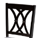 Baxton Studio Reneau Modern and Contemporary Gray Fabric Upholstered Espresso Brown Finished Wood Dining Chair Set of 4 - BSORH316C-Grey/Dark Brown-DC-4PK
