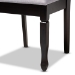 Baxton Studio Reneau Modern and Contemporary Gray Fabric Upholstered Espresso Brown Finished Wood Dining Chair Set of 4 - BSORH316C-Grey/Dark Brown-DC-4PK