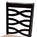 Baxton Studio Lanier Modern and Contemporary Sand Fabric Upholstered Espresso Brown Finished Wood Dining Chair Set of 4 - BSORH318C-Sand/Dark Brown-DC-4PK