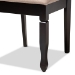 Baxton Studio Lanier Modern and Contemporary Sand Fabric Upholstered Espresso Brown Finished Wood Dining Chair Set of 4 - BSORH318C-Sand/Dark Brown-DC-4PK