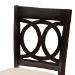Baxton Studio Lenoir Modern and Contemporary Sand Fabric Upholstered Espresso Brown Finished Wood 2-Piece Counter Height Pub Chair Set - BSORH315P-Sand/Dark Brown-PC