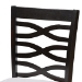 Baxton Studio Lanier Modern and Contemporary Gray Fabric Upholstered Espresso Brown Finished Wood Counter Height Pub Chair Set of 2 - BSORH318P-Grey/Dark Brown-PC