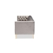 Baxton Studio Zanetta Glam and Luxe Gray Velvet Upholstered Gold Finished Sofa - BSOTSF-7723-Grey/Gold-SF