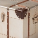 Baxton Studio Bechet French Industrial Silver Metal Storage Trunk - BSONCC2802M-Silver-Ottoman