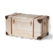 Baxton Studio Bechet French Industrial Silver Metal Storage Trunk - BSONCC2802M-Silver-Ottoman