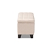 Baxton Studio Fera Modern and Contemporary Beige Fabric Upholstered Storage Ottoman - BSOWS-2005-P-Beige-OTTO