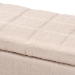 Baxton Studio Fera Modern and Contemporary Beige Fabric Upholstered Storage Ottoman - BSOWS-2005-P-Beige-OTTO