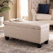 Baxton Studio Fera Modern and Contemporary Beige Fabric Upholstered Storage Ottoman - BSOWS-2005-P-Beige-OTTO
