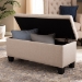 Baxton Studio Fera Modern and Contemporary Beige Fabric Upholstered Storage Ottoman - BSOWS-2005-P-Beige-OTTO