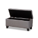 Baxton Studio Fera Modern and Contemporary Gray Fabric Upholstered Storage Ottoman - BSOWS-2005-P-Grey-OTTO
