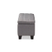 Baxton Studio Fera Modern and Contemporary Gray Fabric Upholstered Storage Ottoman - BSOWS-2005-P-Grey-OTTO