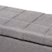 Baxton Studio Fera Modern and Contemporary Gray Fabric Upholstered Storage Ottoman - BSOWS-2005-P-Grey-OTTO