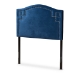Baxton Studio Aubrey Modern and Contemporary Royal Blue Velvet Fabric Upholstered Twin Size Headboard